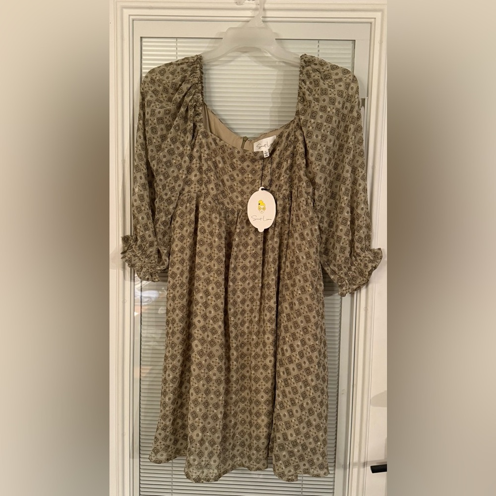 NWT Sweet Lemon Baby Doll Dress - Size Large